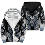 Odin Raven Fenrir Wolf Fleece Jacket Coats & Jackets Viking Warriors