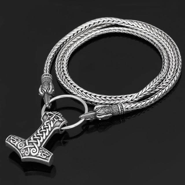 Nordic Odin Raven Thor Hammer Necklace Men's Stainless Steel Vintage  Mjolnir Rune Pendant Necklace Fashion Viking Jewelry Gift - AliExpress