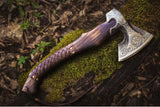 Odin Valknut Viking Axe with Leather Sheath Viking Axe Viking Warriors