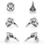 Raven Skull Viking Compass Ring Rings Viking Warriors