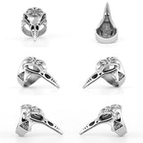Raven Skull Viking Compass Ring Rings Viking Warriors