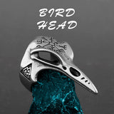 Raven Skull Viking Compass Ring Rings Viking Warriors