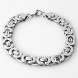 Retro Byzantine Steel Chain Bracelet | Bold, Durable & Timeless Viking-Inspired Design Bracelets Viking Warriors