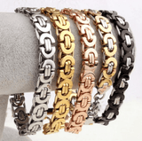 Retro Byzantine Steel Chain Bracelet | Bold, Durable & Timeless Viking-Inspired Design Bracelets Viking Warriors