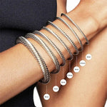 S925 Silver Elegant Twisted Bracelet Bracelets Viking Warriors