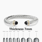 S925 Silver Elegant Twisted Bracelet Bracelets Viking Warriors