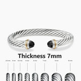 S925 Silver Elegant Twisted Bracelet Bracelets Viking Warriors