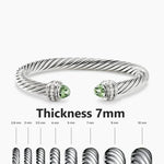 S925 Silver Elegant Twisted Bracelet Bracelets Viking Warriors