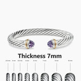 S925 Silver Elegant Twisted Bracelet Bracelets Viking Warriors