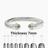 S925 Silver Elegant Twisted Bracelet Bracelets Viking Warriors