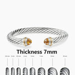 S925 Silver Elegant Twisted Bracelet Bracelets Viking Warriors