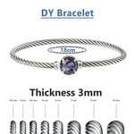 S925 Silver Elegant Twisted Bracelet Bracelets Viking Warriors