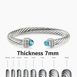 S925 Silver Elegant Twisted Bracelet Bracelets Viking Warriors