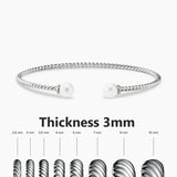 S925 Silver Elegant Twisted Bracelet Bracelets Viking Warriors