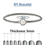 S925 Silver Elegant Twisted Bracelet Bracelets Viking Warriors