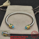 S925 Silver Elegant Twisted Bracelets Bracelets Viking Warriors