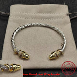 S925 Silver Elegant Twisted Bracelets Bracelets Viking Warriors