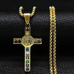 Saint Benedict Cross Necklace cross necklace Viking Warriors