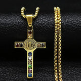 Saint Benedict Cross Necklace cross necklace Viking Warriors
