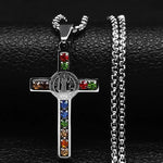 Saint Benedict Cross Necklace cross necklace Viking Warriors
