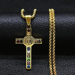 Saint Benedict Cross Necklace cross necklace Viking Warriors