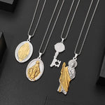 Saint Benedict St Jude Virgin Mary Necklaces Medal pendant necklace Viking Warriors