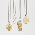 Saint Benedict St Jude Virgin Mary Necklaces Medal pendant necklace Viking Warriors