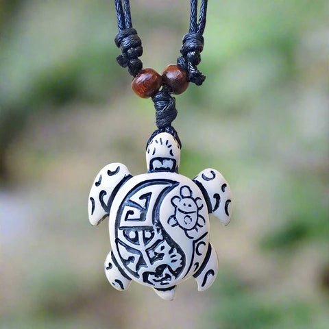 Sea turtle Bone Necklace necklace Viking Warriors