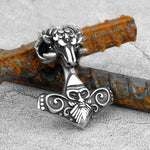 Sheep Head Thor Hammer Necklace Necklace Viking Warriors
