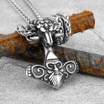 Sheep Head Thor Hammer Necklace Necklace Viking Warriors