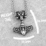 Sheep Head Thor Hammer Necklace Necklace Viking Warriors