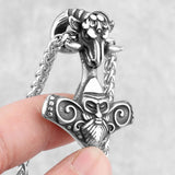 Sheep Head Thor Hammer Necklace Necklace Viking Warriors