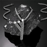 Silver and Bronze Viking Runes Pendant Charms & Pendants Viking Warriors