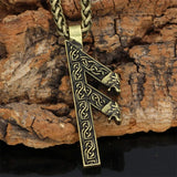 Silver and Bronze Viking Runes Pendant Charms & Pendants Viking Warriors