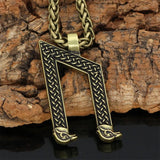 Silver and Bronze Viking Runes Pendant Charms & Pendants Viking Warriors