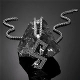Silver and Bronze Viking Runes Pendant Charms & Pendants Viking Warriors