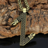 Silver and Bronze Viking Runes Pendant Charms & Pendants Viking Warriors