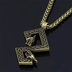 Silver and Bronze Viking Runes Pendant Charms & Pendants Viking Warriors