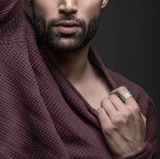 Blue Tungsten Carbide Wedding Bands