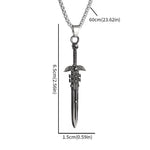 Skull Sword Pendant Necklace necklace Viking Warriors