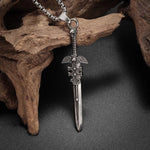 Skull Sword Pendant Necklace necklace Viking Warriors