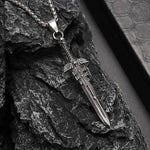 Skull Sword Pendant Necklace necklace Viking Warriors