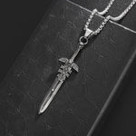 Skull Sword Pendant Necklace necklace Viking Warriors