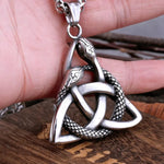 Snakes Trinity Symbol Necklace Necklace Viking Warriors