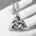 Snakes Trinity Symbol Necklace Necklace Viking Warriors