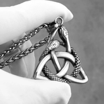 Snakes Trinity Symbol Necklace Necklace Viking Warriors