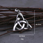 Snakes Trinity Symbol Necklace Necklace Viking Warriors