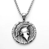 Spartan Helmet and Shield Pendant Viking Warriors
