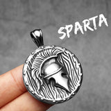 Spartan Helmet and Shield Pendant Viking Warriors