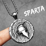 Spartan Helmet and Shield Pendant Viking Warriors